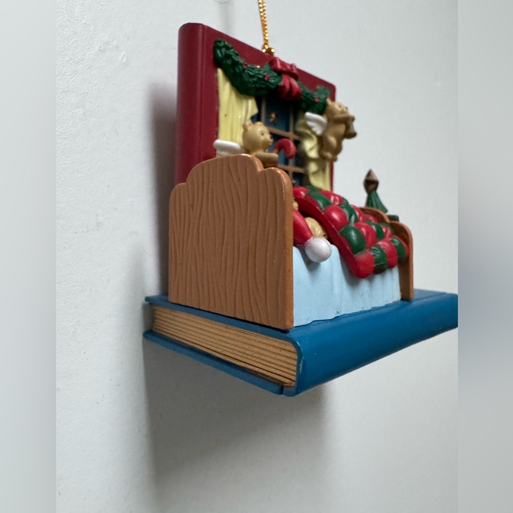 Festive Holiday Ornament with Bears and Christmas Tree - Picture 3 of 5